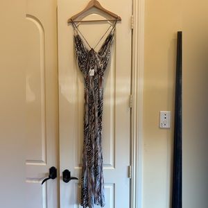 Abstract maxi dress